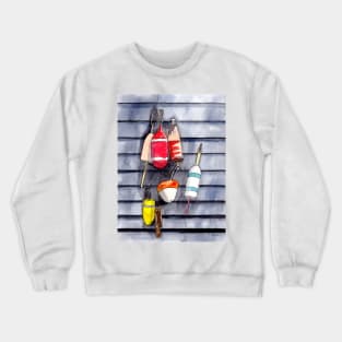 Buoys Watercolor and Ink Crewneck Sweatshirt